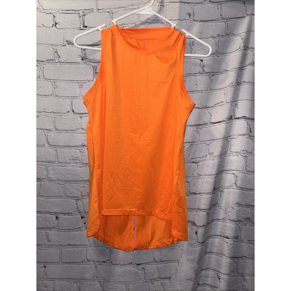 Tail Sleeveless Shirt Women's Medium Orange Mock Neck